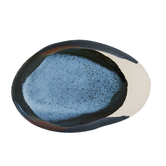 Jars Wabi Stoneware Awa Oval Dish 36x25cm Pack of 2