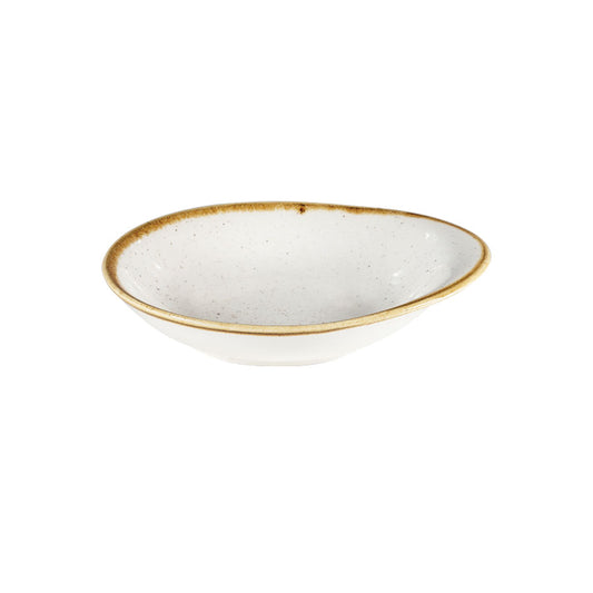 Churchill Stonecast Vitrified Porcelain Barley White Round Dish 16x14.5cm 17cl 6oz Pack of 12