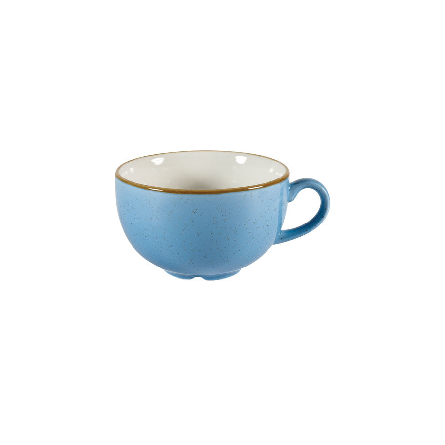 Churchill Stonecast Vitrified Porcelain Cornflower Blue Cappuccino Cup 34cl 12oz Pack of 12