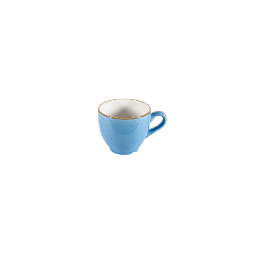 Churchill Stonecast Vitrified Porcelain Cornflower Blue Espresso Cup 10cl 3oz Pack of 12