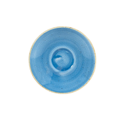 Churchill Stonecast Vitrified Porcelain Cornflower Blue Round Espresso Saucer 11.8cm Pack of 12