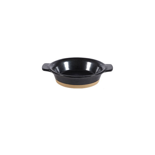 Churchill Art De Cuisine Igneous Stoneware Black Individual Dish 14cm 28.4cl 10oz Pack of 6