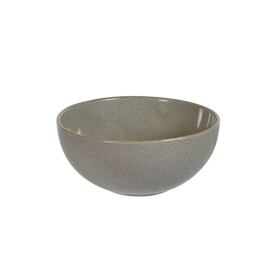 Churchill Stonecast Vitrified Porcelain Peppercorn Grey Round Noodle Bowl 18.3cm Pack of 6