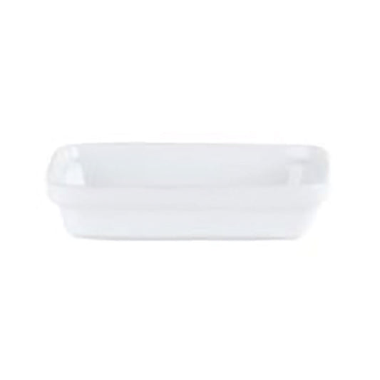 Porcelite Oven To Tableware Porcelain White Rectangular Dish 19x13cm Pack of 6