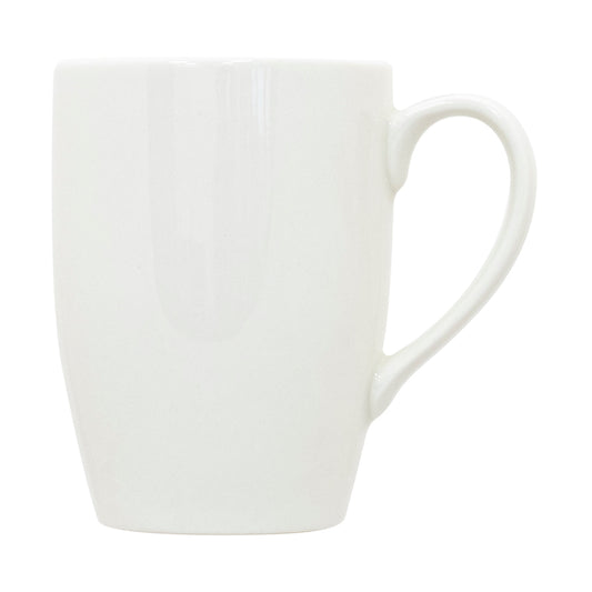 Crème Monet Vitrified Porcelain White Mug 23cl 8oz Pack of 6