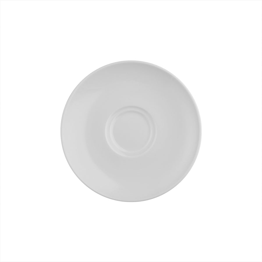 Crème Renoir Vitrified Porcelain White Round Saucer 13cm Pack of 12