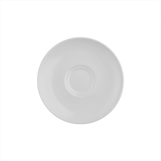 Crème Renoir Vitrified Porcelain White Round Saucer 13cm Pack of 12