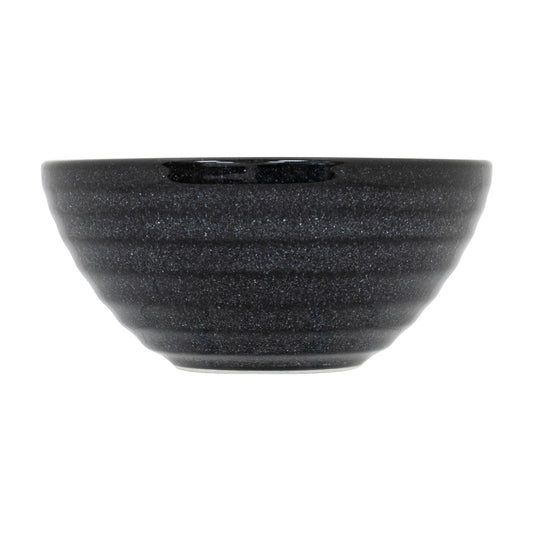 Artisan Granite Vitrified Fine China Black Round Side Bowl 14cm Pack of 4