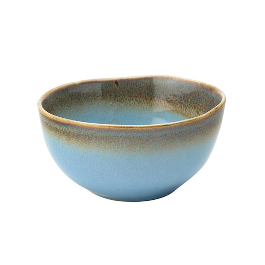 Utopia Lagoon Porcelain Blue Round Bowl 13.5cm 5.25 Inch Pack of 6