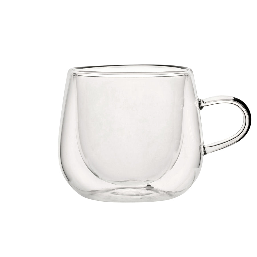 Utopia Double Walled Glass Mug 8oz 22cl Pack of 6