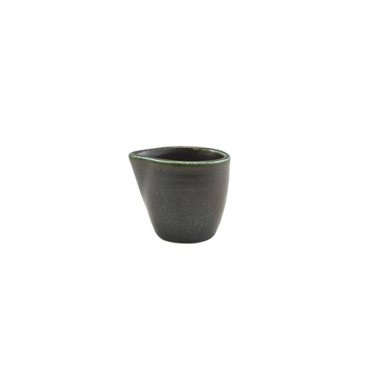 Genware Terra Porcelain Cinder Black Jug 9cl 3oz Pack of 12