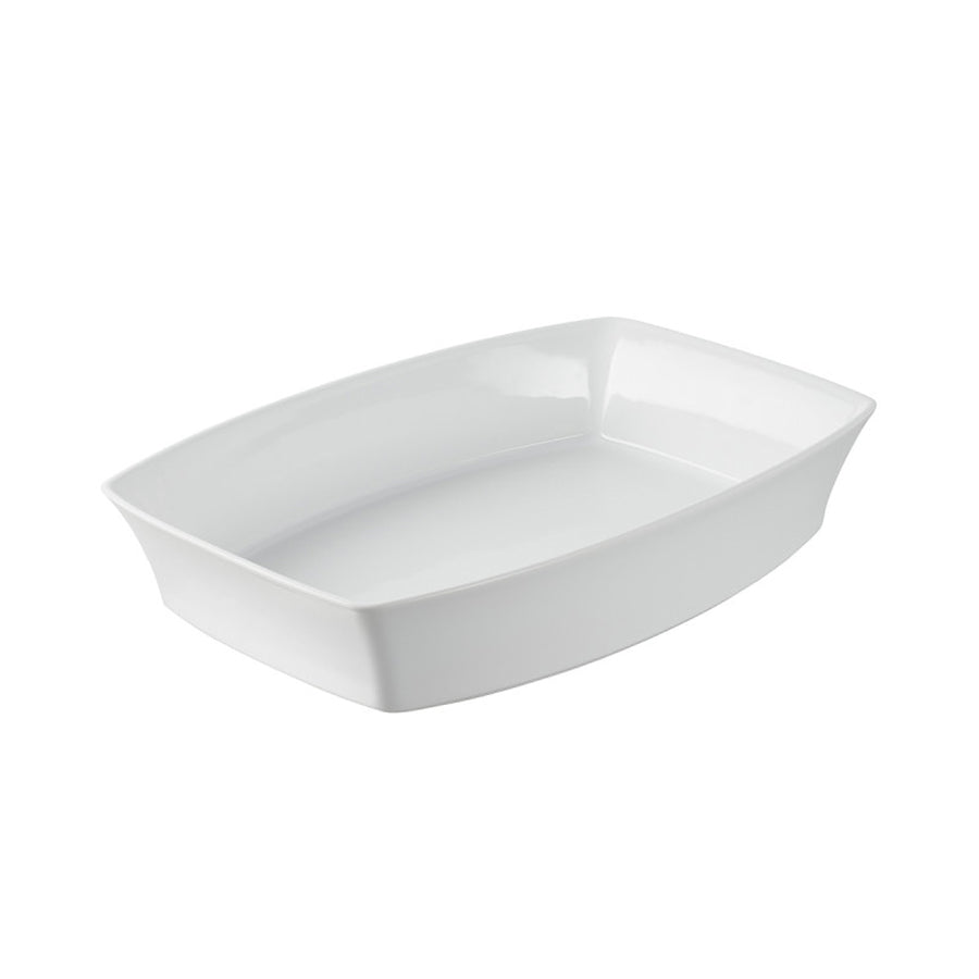 Revol Alexandrie Porcelain White Rectangular Dish 28x18.5x6 cm 1.75L Pack of 2