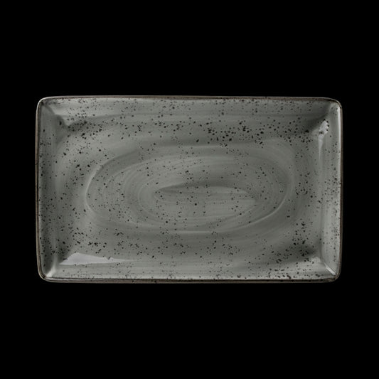 Steelite Urban Vitrified Porcelain Smoke Grey Rectangular Tray 27cmx16.75cm Pack of 6