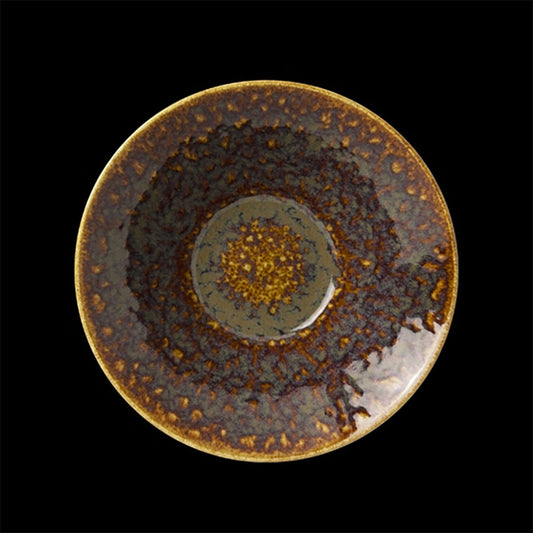 Steelite Vesuvius Vitrified Porcelain Amber Round Essence Bowl 16.5cm Pack of 12