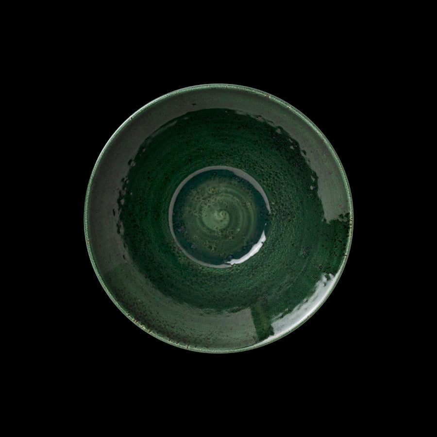 Steelite Vesuvius Vitrified Porcelain Burnt Emerald Round Essence Bowl 20.25cm Pack of 12