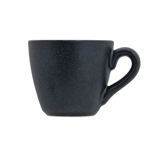 Artisan Andromeda Vitrified Stoneware Black Espresso Cup 3oz Pack of 6