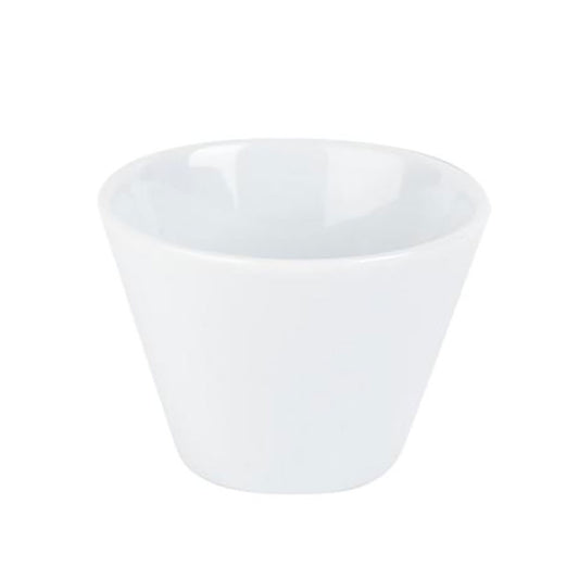 Porcelite Standard Porcelain White Round Conic Bowl 9cm 20cl 7oz Pack of 6