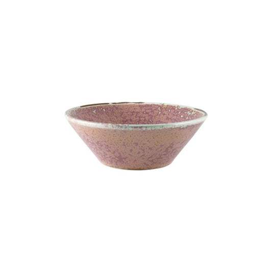 Genware Terra Porcelain Rose Round Conical Bowl 14x5cm 31cl 10.9oz Pack of 6