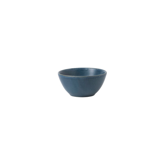 Churchill Bit On The Side Vitrified Porcelain Round Oslo Blue Contour Snack Bowl 14.5Oz Pack of 12