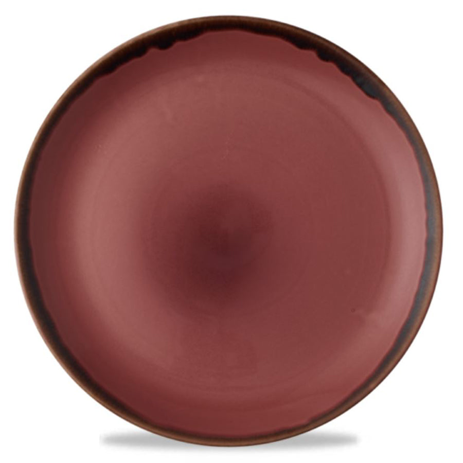 Dudson Harvest Vitrified Porcelain Plum Round Coupe Plate 28.8cm Pack of 12