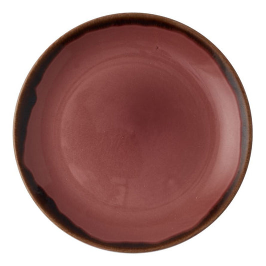 Dudson Harvest Vitrified Porcelain Plum Round Coupe Plate 21.7cm Pack of 12