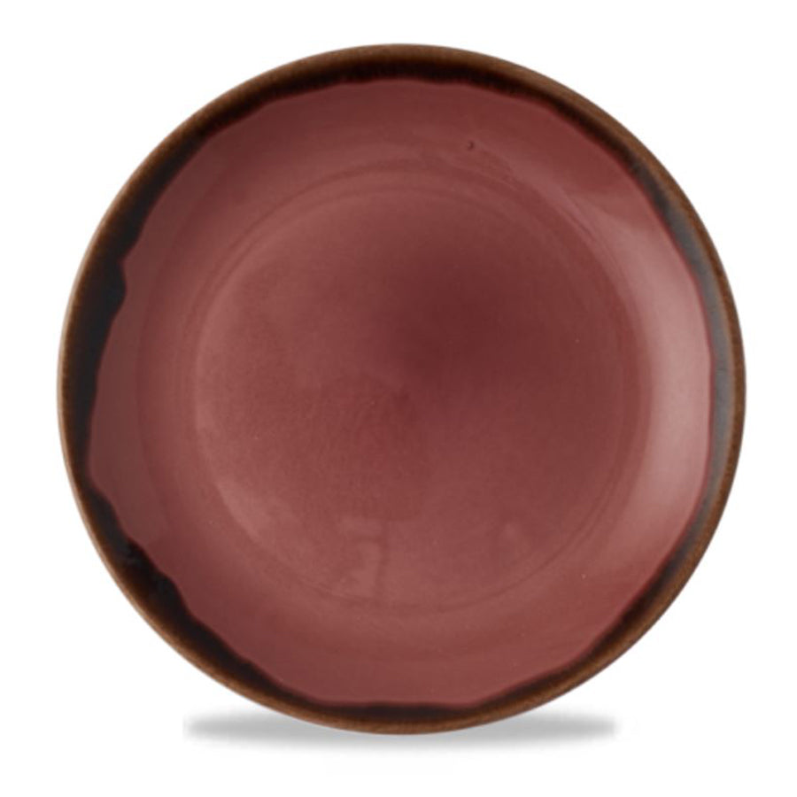 Dudson Harvest Vitrified Porcelain Plum Round Coupe Plate 16.5cm Pack of 12