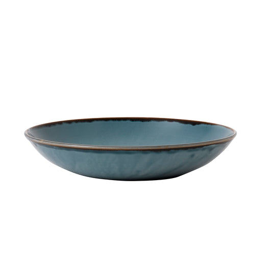 Dudson Harvest Vitrified Porcelain Blue Round Coupe Bowl 24.8cm 113.6cl 40oz Pack of 12