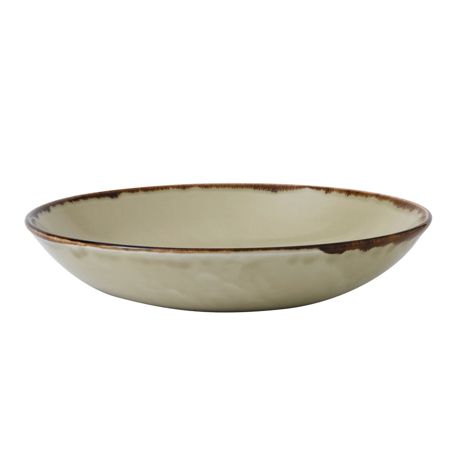 Dudson Harvest Vitrified Porcelain Linen Round Coupe Bowl 24.8cm 113.6cl 40oz Pack of 12