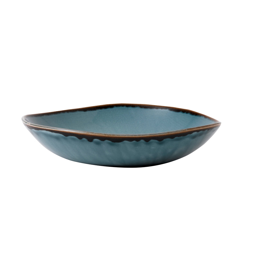 Dudson Harvest Vitrified Porcelain Blue Organic Round Bowl 25.3cm 110cl 38oz Pack of 12