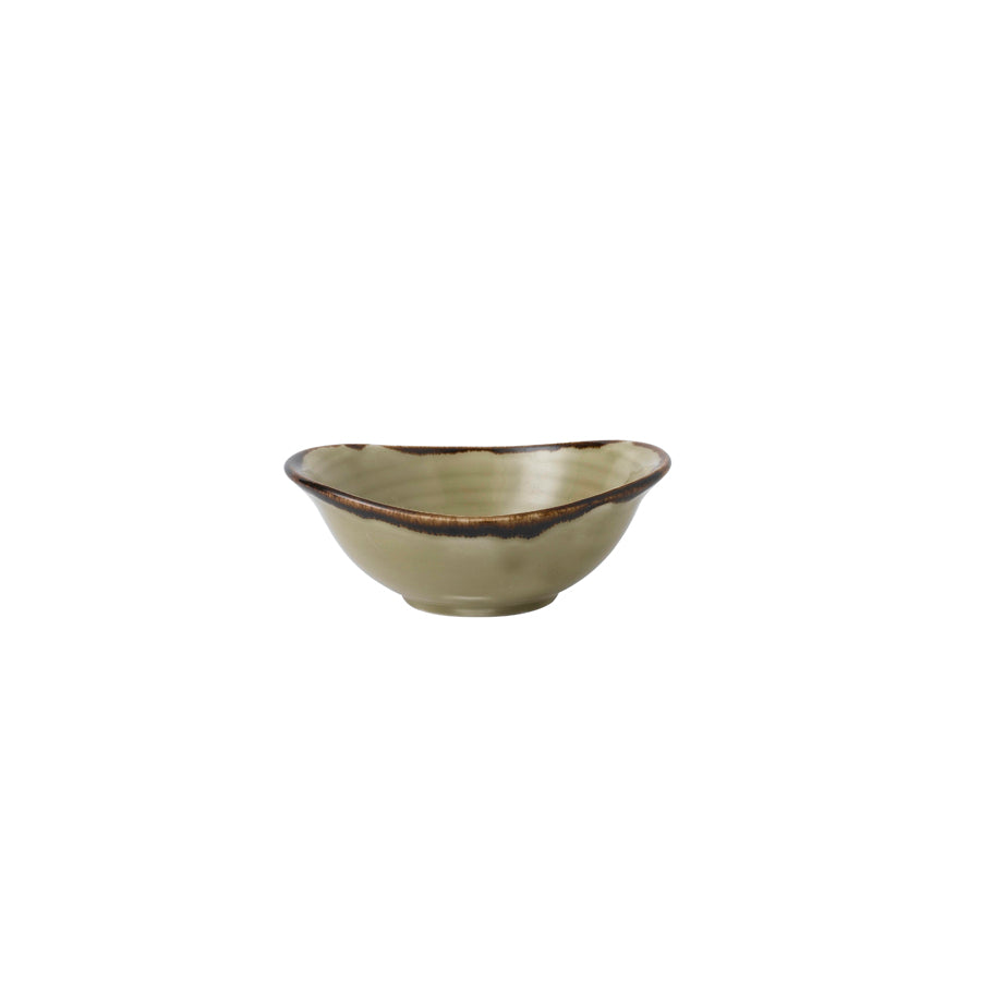 Dudson Harvest Vitrified Porcelain Linen Oval Deep Bowl 17.4x14.7cm 47cl 16.5oz Pack of 6