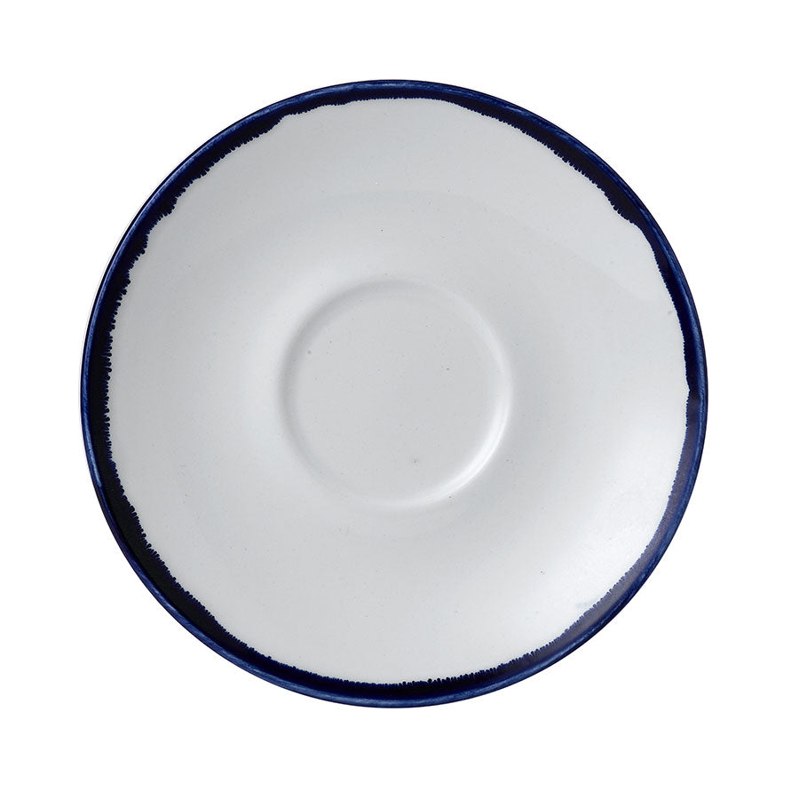 Dudson Harvest Vitrified Porcelain Ink Round Cappucino Saucer 15.6cm Pack of 12