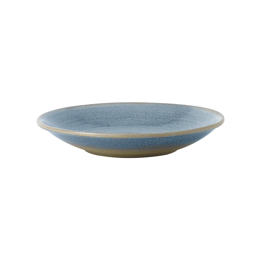 Dudson Evo Vitrified Stoneware Azure Blue Round Deep Plate 24.3cm Pack of 6