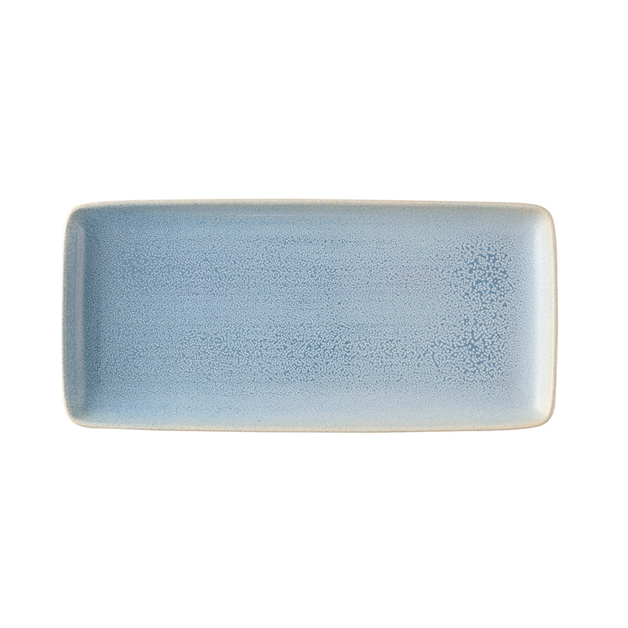 Dudson Evo Vitrified Stoneware Azure Blue Rectangular Tray 36x17.1cm Pack of 4