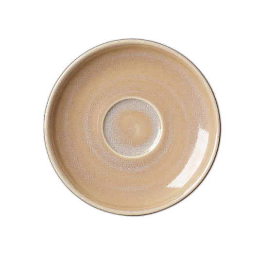 Steelite Revolution Vitrified Porcelain Sandstone Round Saucer LiV 15.25cm 6 Inch Pack of 12