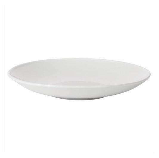 Simply Tableware Porcelain Warm White Round Shallow Bowl 23cm Pack of 6