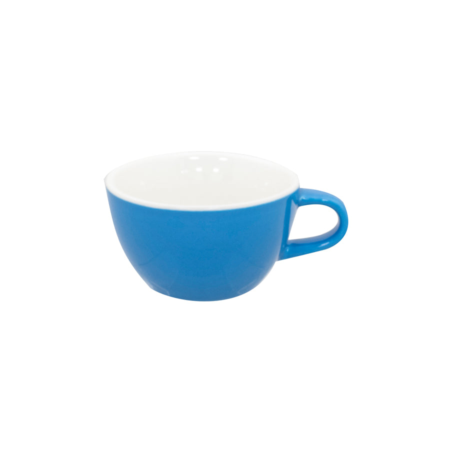 Superwhite Café Porcelain Sky Blue Bowl Shaped Cup 23cl 8oz Pack of 12