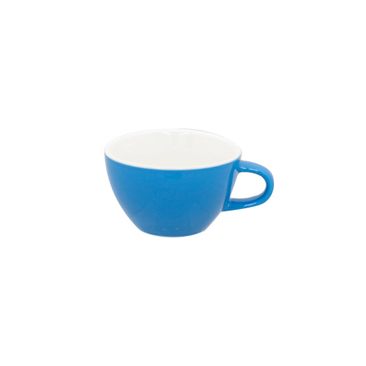 Superwhite Café Porcelain Sky Blue Bowl Shaped Cup 34cl 12oz Pack of 12