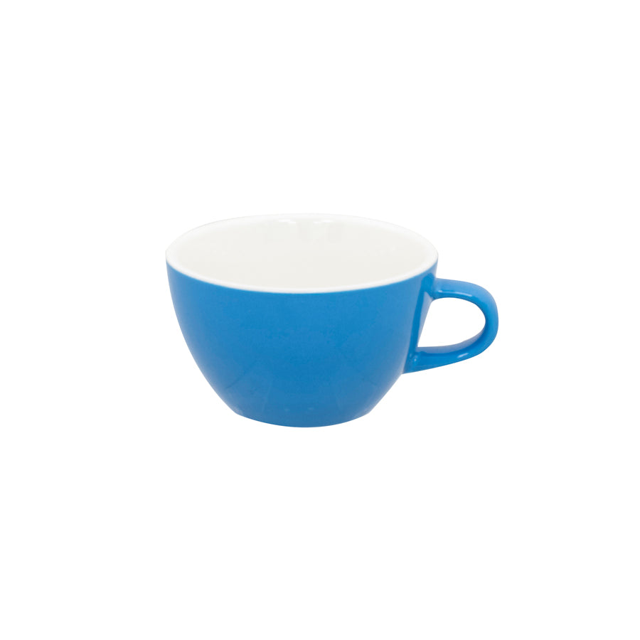 Superwhite Café Porcelain Sky Blue Bowl Shaped Cup 45.4cl 16oz Pack of 6