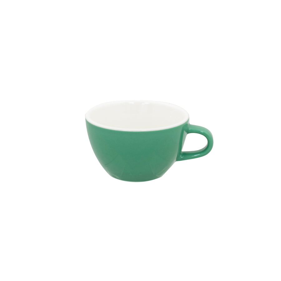 Superwhite Café Porcelain Sage Green Bowl Shaped Cup 28.5cl 10oz Pack of 12