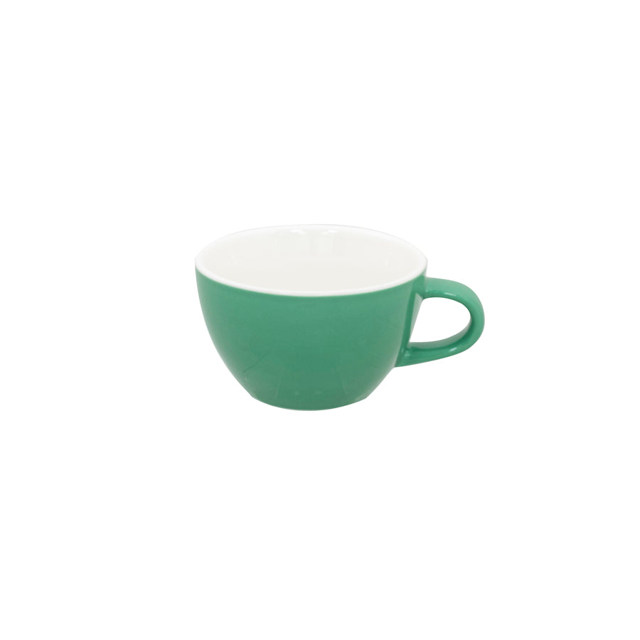 Superwhite Café Porcelain Sage Green Bowl Shaped Cup 34cl 12oz Pack of 12