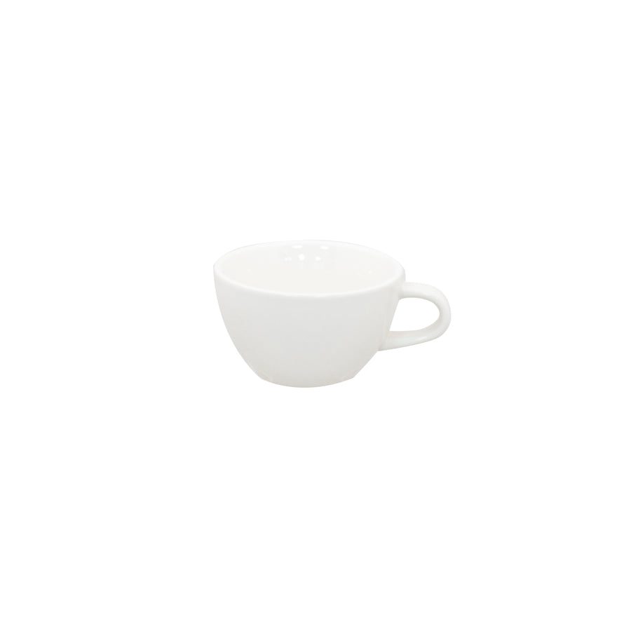 Superwhite Café Porcelain White Bowl Shaped Cup 23cl 8oz Pack of 12