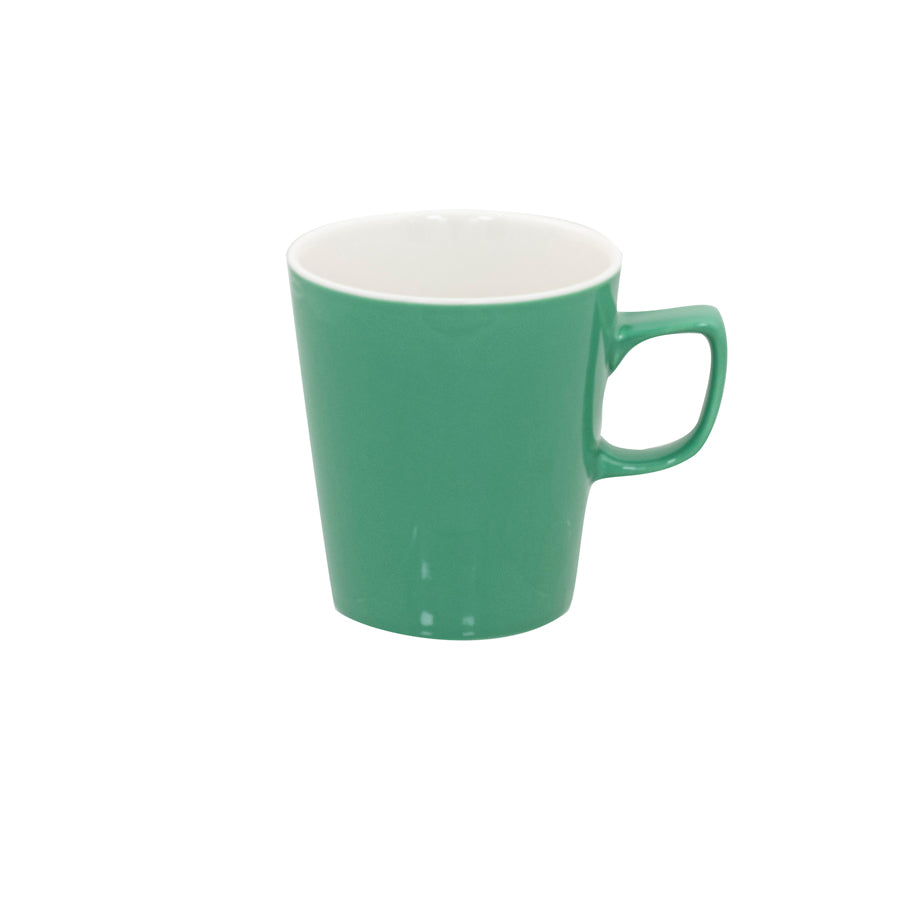 Superwhite Café Porcelain Sage Green Latte Mug 45.4cl 16oz Pack of 6