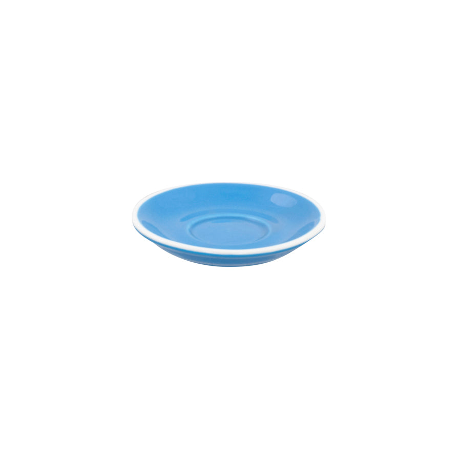 Superwhite Café Porcelain Sky Blue Round Saucer 11cm Pack of 12