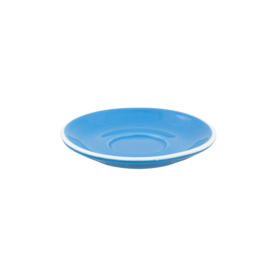 Superwhite Café Porcelain Sky Blue Round Saucer 14cm Pack of 12