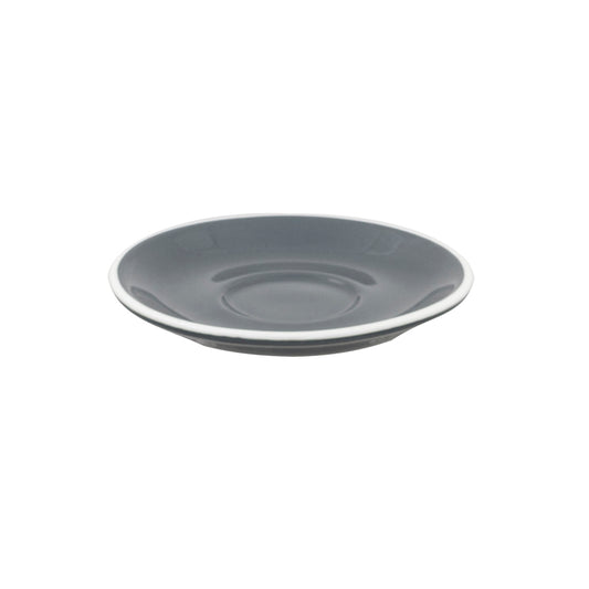 Superwhite Café Porcelain Grey Round Saucer 14cm Pack of 12