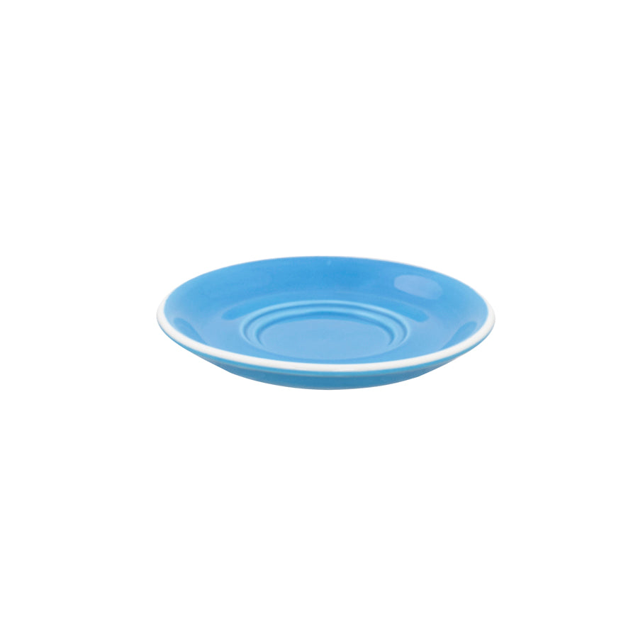 Superwhite Café Porcelain Sky Blue Round Saucer 15.5cm Pack of 12