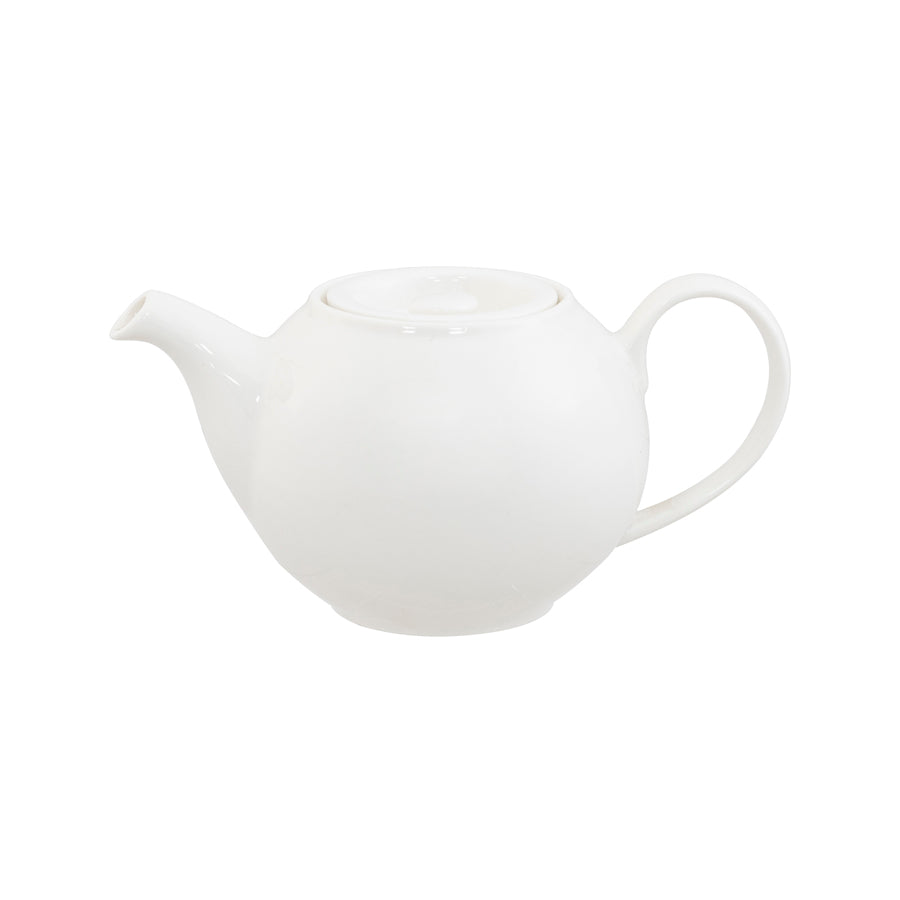 Superwhite Café Porcelain White Stacking Teapot 42.5cl 15oz Pack of 4