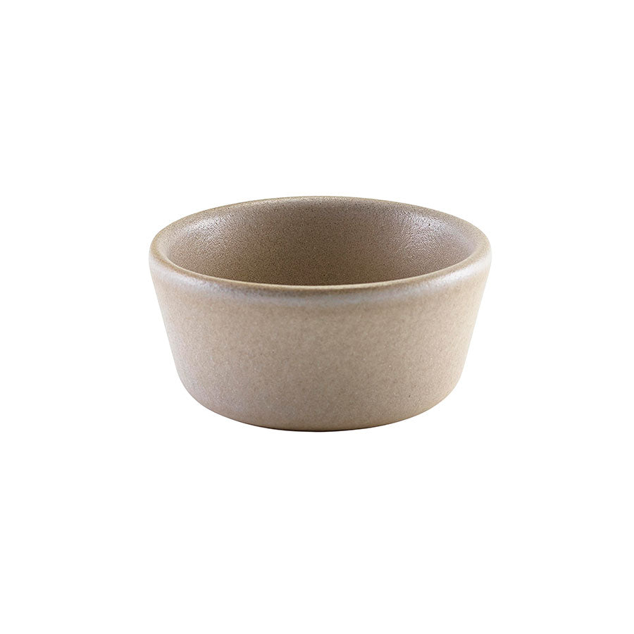 Genware Terra Stoneware Antigo Barley Round Ramekin 45ml 1.5oz Pack of 12