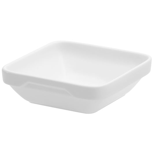 Revol Les Essentiels Porcelain White Square Shallow Dish 11.3x3.6cm 20cl Pack of 12