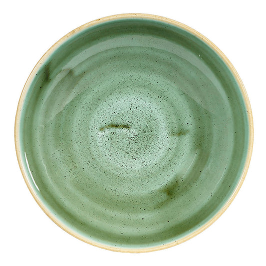 Churchill Stonecast Vitrified Porcelain Samphire Green Small Coupe Bowl 18.2cm 42.6cl 15oz Pack of 12